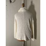 Bobeau  Teddy Bear High Low Sweater XS Cream White Casual Comfy Cozy Photo 3