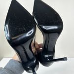 Theyskens' Theory Heels Size 40 Aven Edison Patent Leather Transparent Stilettos Black Photo 3
