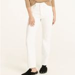 J.Crew NEW NWT White Slim Boyfriend Jean Size 28T High-Waisted Raw Hem 5-Pocket Photo 1