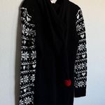 No Boundaries  Black Reindeer Holiday Sweater Photo 8
