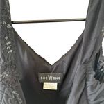 Sue Wong Vintage Black Beaded Ruched Dress Photo 4