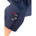 Brooks Brothers Red Fleece Navy Blue Lined Wool Blazer Womens Size 14 Office Photo 3