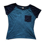 Zumiez Empyre Blue Summer Short Sleeve Cropped Pocket Tee Size Small Photo 0