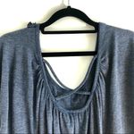 Iz Byer  Blue Dolman Sleeve Elastic Waist Band Blouse Top M Photo 6