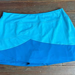 Tail Caribbean Blues Colorblock Athletic Golf/Tennis Skort ~ Size XL 💚🍄 Blue Photo 0