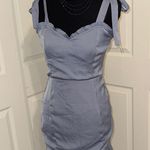 Blush  Light Purple Mini Dress with Ruffle Straps Photo 0