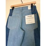 Good American  Good Boy Jeans Size 2 Indigo279 Colorblock Denim‎ High Rise Photo 5