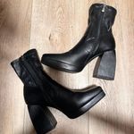Princess Polly Leather Chunky Booties Photo 0
