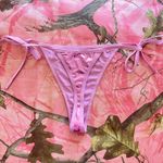 pink metallic cheeky bikini bottom Size XS Photo 5