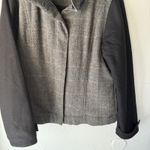 prAna Jacket Women's XL Gray Black Wool Blend Full Zip Herringbone Lined Photo 2