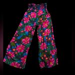 Patrons of Peace  Pink Floral Wide Leg Pants Photo 1