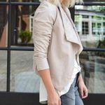 BB Dakota  Gracelyn Faux Leather Open Front Jacket Size XS Photo 8