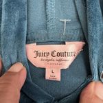 Juicy Couture  Velour Blue Hoodie Loungewear Y2K Pullover Casual Size‎ Large Photo 3
