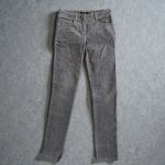 Theory  Women's Gray Corduroy Skinny Pants Size 2 Photo 2