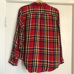 Levi's ✨ Levi’s Women’s size medium Boyfriend Fit red flannel button up shirt plaid Photo 7