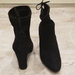 Charles David 💕💕 Black Microsuede Heel Booties Photo 2