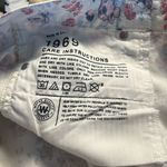 Gap  Skinny USA Letter Print/White Floral Jeans, Sz 32R Photo 2