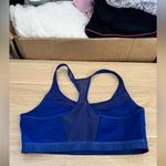 Under Armour  - Crossback Mid Blue Sports Bra Photo 3