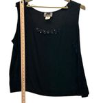 Slinky Brand Embellished Tank Top Black 3X Photo 7