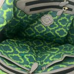 OrYANNY Gray Whipstitch Pebbled Leather Crossbody Satchel Purse Handbag Photo 8