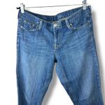 J.Crew  Matchstick Medium Wash Frayed Mid Rise Denim Jeans Size 32 Short Petite Photo 1