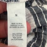 Aerie Blue and White Smocked Crop Blouse Top - Medium Photo 3