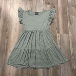 Olivia Rae  green and white striped tiered dress #stripeddress size small Photo 3