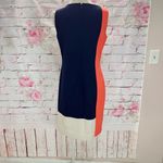 Ralph Lauren Lauren Women's Sleeveless Color Block Tri-color Sheath Dress Size 8 Photo 3