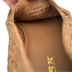 Trask Ali Perf in Gold Italian Metallic Suede Loafer 7 Slip On Shoes Photo 2