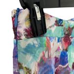 Patbo Blossum Tiered Blue Purple Print Maxi Skirt size 4 Green Photo 4