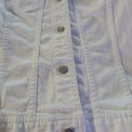 The Limited  womens small white button front jean jacket stretch Photo 1