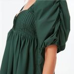 Hyacinth House emerald green puff sleeve Sasha mini dress. Size Large Photo 3