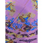 PINK POLYESTER scarf 54" in MADE IN ITALY Musical Viola Violin Trumpet Drum Photo 2