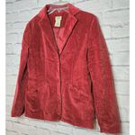 L.L.Bean  red corduroy vintage 90s button blazer coat cotton 4 regular. Photo 1