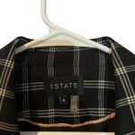 1. State  Black & White‎ Windowpane Check Plaid Blazer Size 6 Photo 2