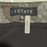 1. State  Button-Front Snake Print Mini Skirt Sz 12 NWOT Photo 5