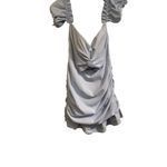 Mable Miss Lola Light Blue Ruched Off Shoulder Mini Dress Soft Girl Coquette Size L Photo 3