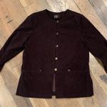 Vintage Womens Brown Suede Blazer Jacket Size 14 Photo 4