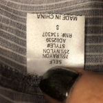 Lumiere striped tie‎ front faux wrap dress Gray Photo 4