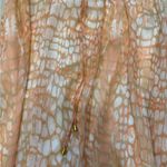 Worthington Petite PS Sheer Chiffon Maxi Skirt Orange Croc Print Lined Photo 2