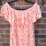 PPLA Orange and Pink Off-The-Shoulder Dress Photo 3