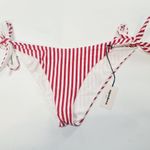 superdown Clari Bikini Bottom in Red Stripe Medium Photo 2