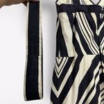 VTG 70s Eleanor Brenner ILGWU Dress Jacket 2 Piece 3/4 Striped Belt Posh Preppy Black Size 6 Photo 8