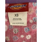 Dickies  Scrub Top XS  Pink Multicolor Flowers Daisy Cotton Scrubs Nurse Uniform Photo 2