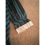 Woman old fashion unique button up top cosplay size medium Green Photo 5