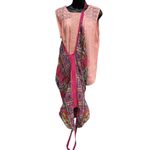 Hippie Festival Boho Shoulder Paisley Colorful Bag Double Straps Unisex Large Red Photo 5