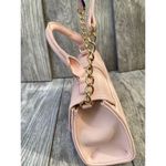 Juicy Couture | Blush Pink Heart Charm Shoulder Bag with Logo Print Photo 4