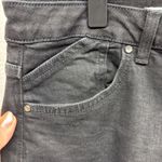 ZARA Women Black Cropped Flare Jeans Raw Hem Distressed Size 8 Photo 2