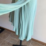 Free People We the Free Malibu Mint Green Waffle Knit Oversized Boho Top Photo 14