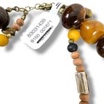 Free People  Flynn Layered Necklace in Brown Tan Neutral Beach Bohemian NWT Photo 5